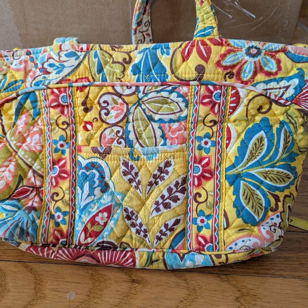 Vera Bradley Retired pattern Provincial Quilted Yellow Floral shoulder Bag